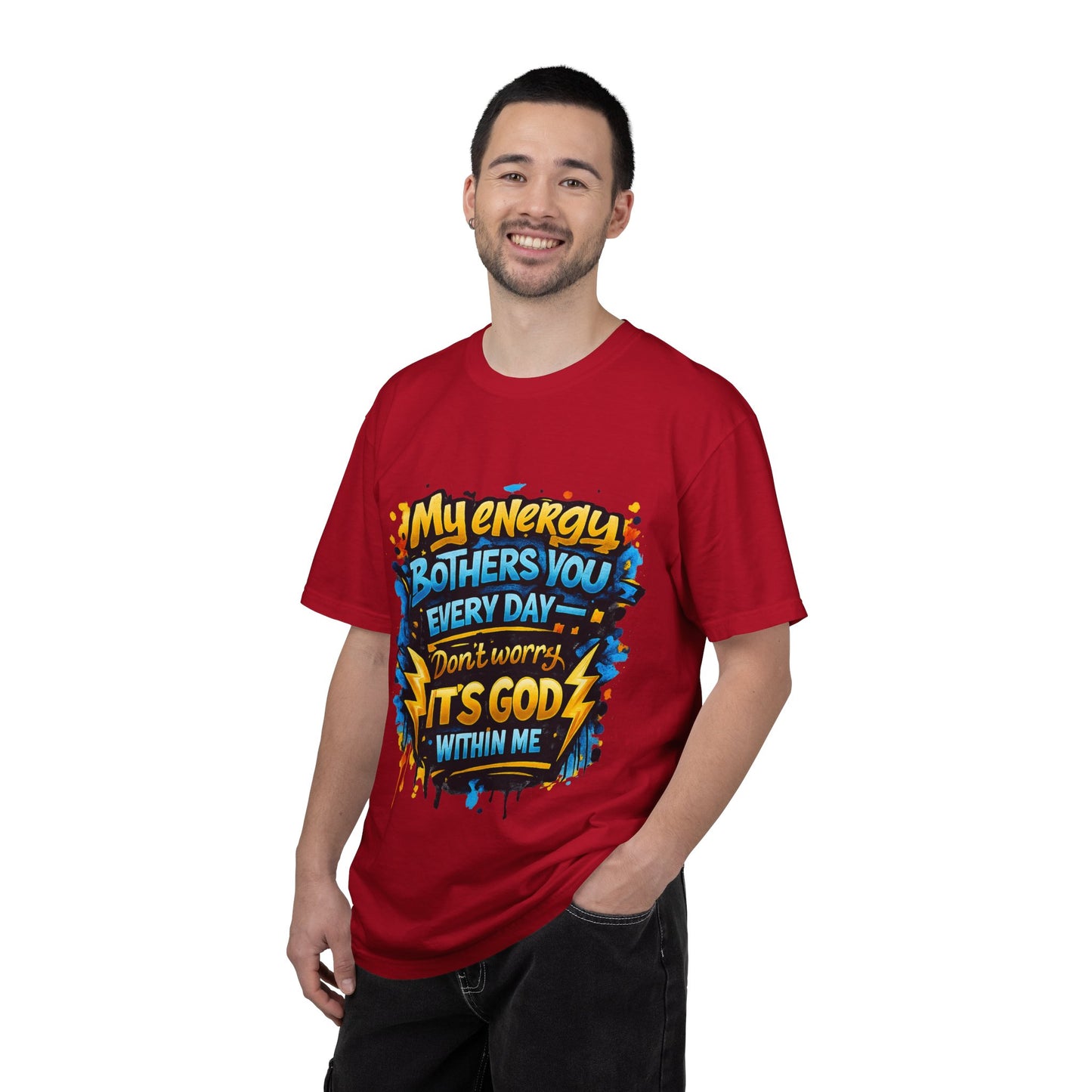 My Energy Bothers You Every Day tee | Christian Faith Shirt, Lightning Graphic