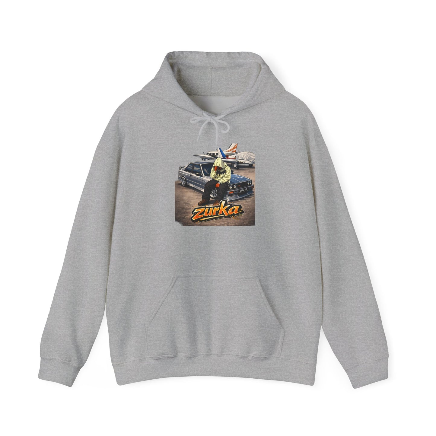 Zurka Streetwear Hoodie — Retro Surf Skate Graphic Pullover