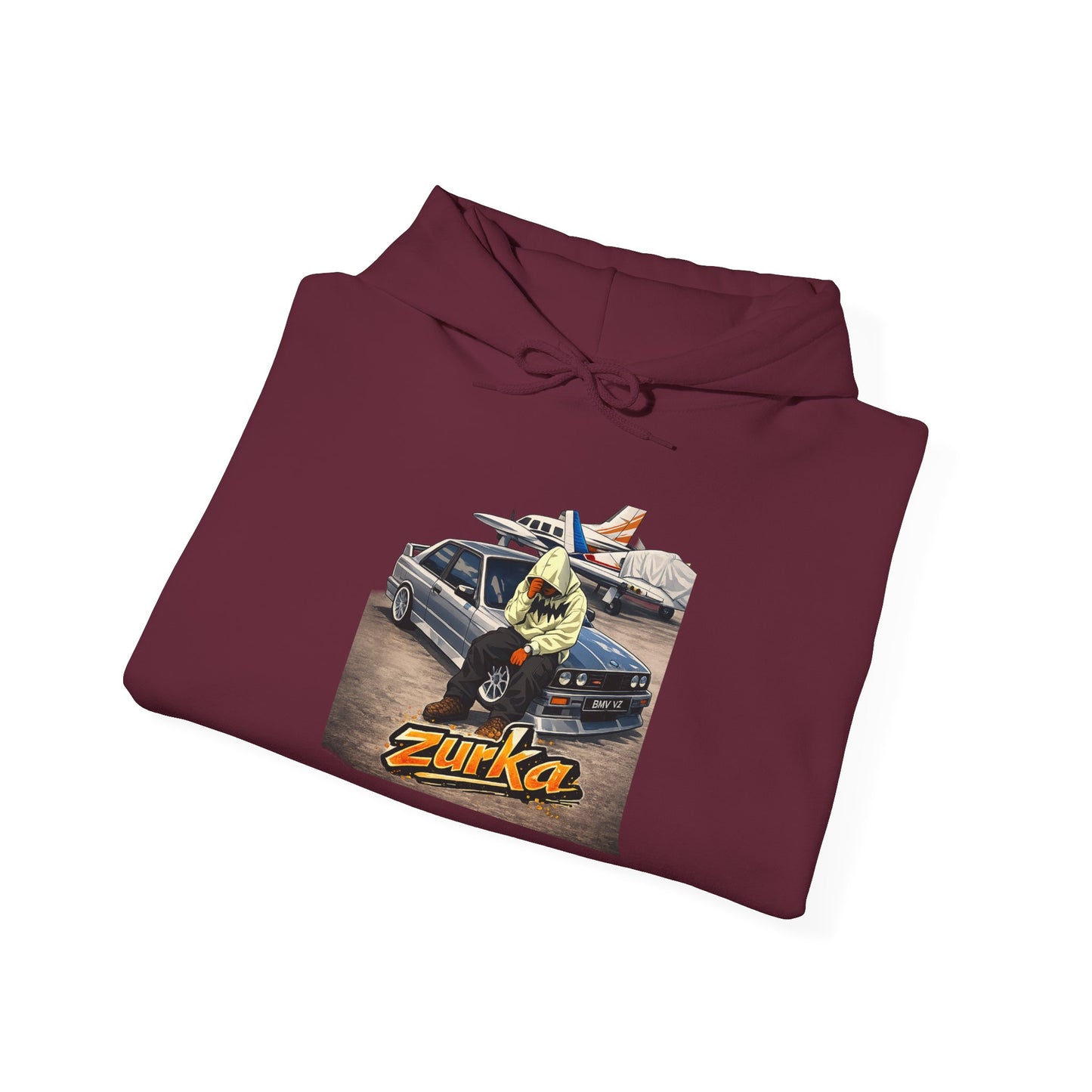 Zurka Streetwear Hoodie — Retro Surf Skate Graphic Pullover