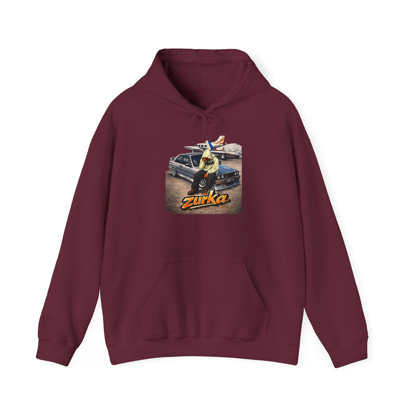 Zurka Streetwear Hoodie — Retro Surf Skate Graphic Pullover