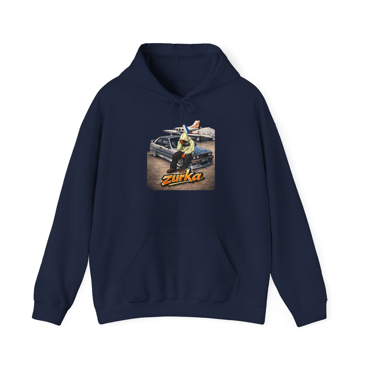 Zurka Streetwear Hoodie — Retro Surf Skate Graphic Pullover