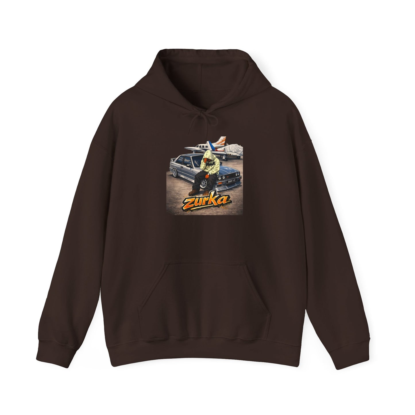 Zurka Streetwear Hoodie — Retro Surf Skate Graphic Pullover